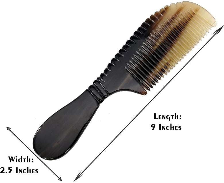 Hand-Polished Buffalo Horn Comb – Perfect for Daily Hair Care