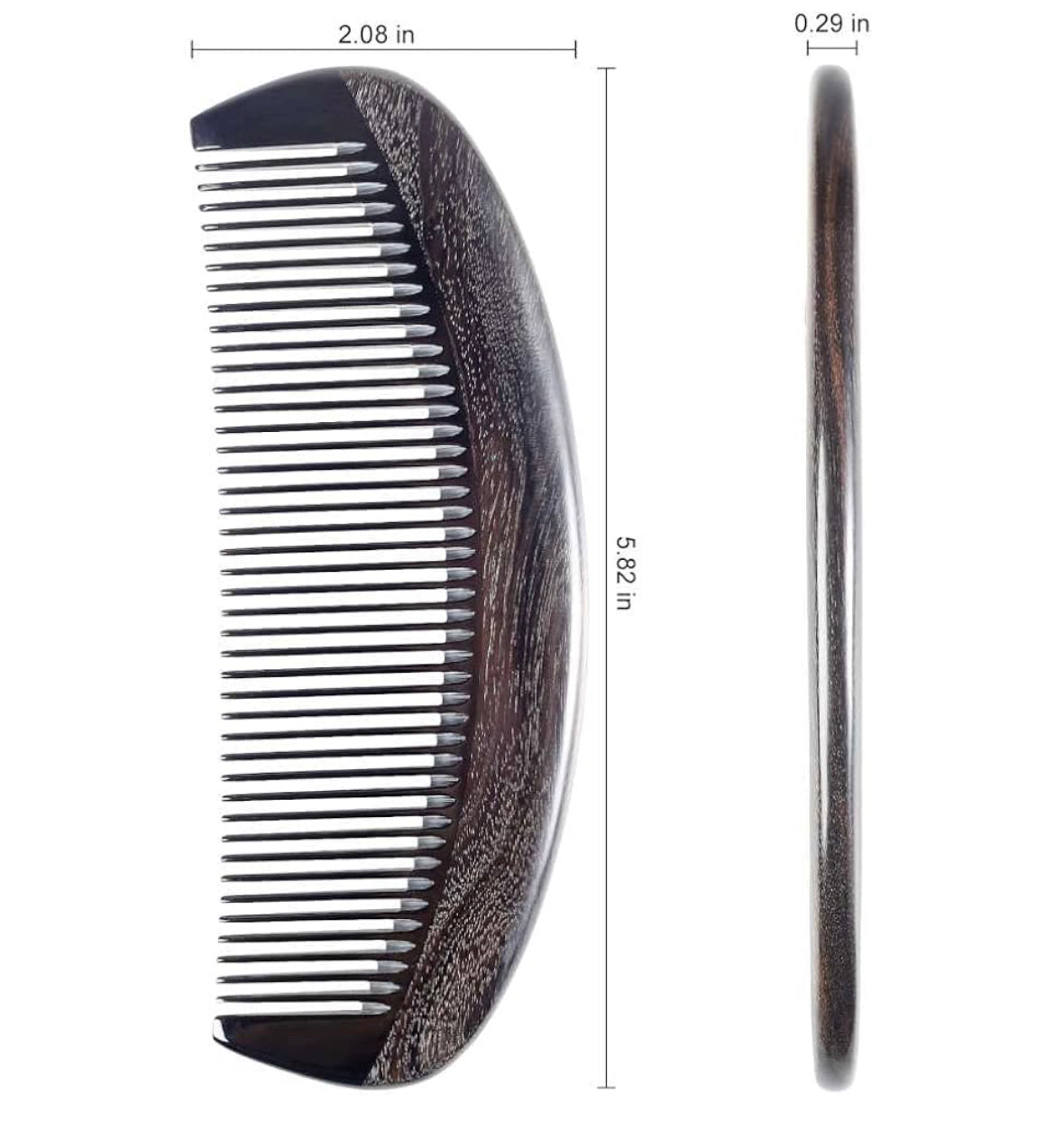 Natural Buffalo Horn Hair Comb – Handmade Comb for Men & Women