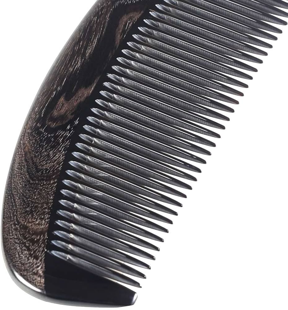 Natural Buffalo Horn Hair Comb – Handmade Comb for Men & Women