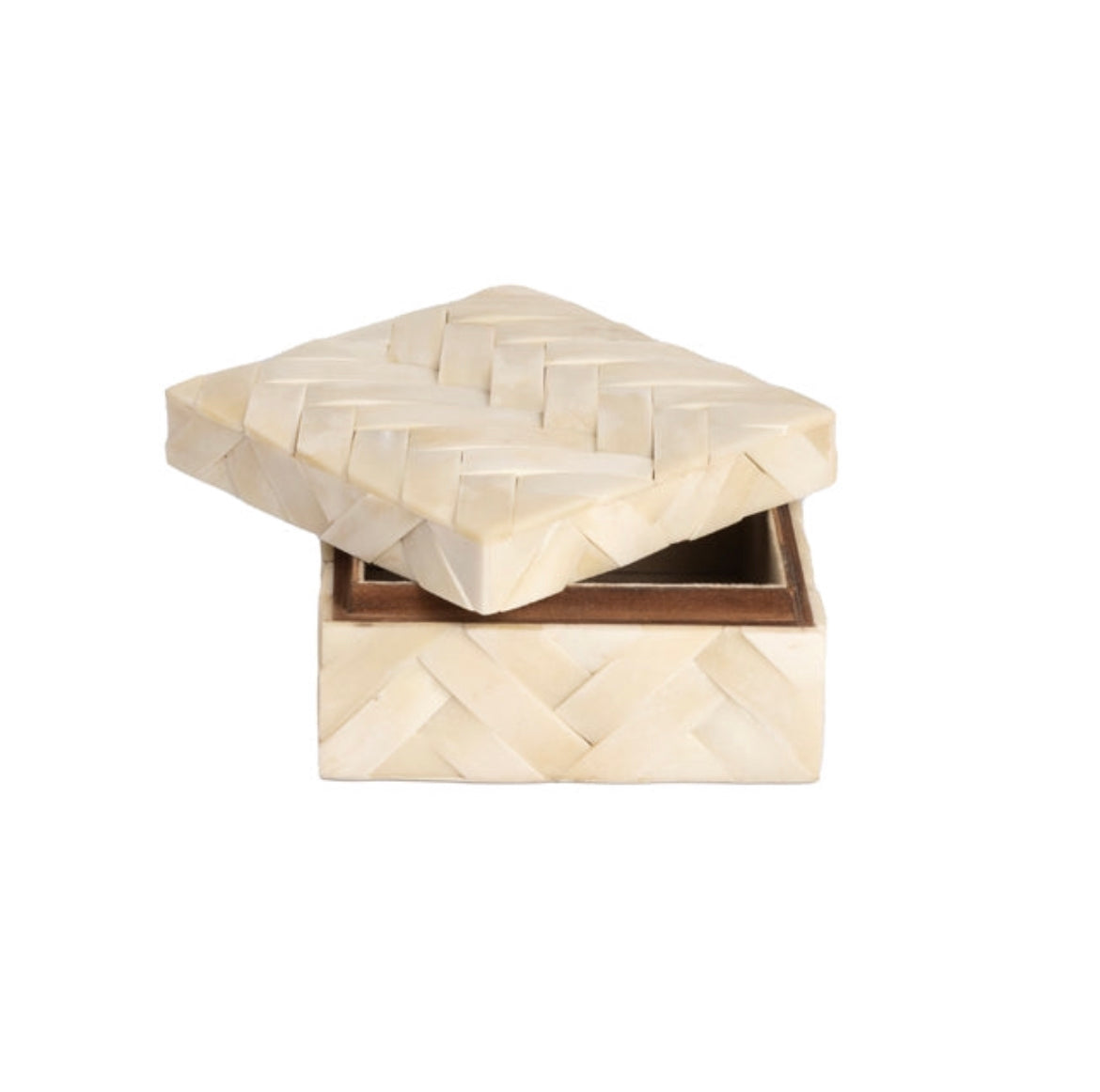 Handcrafted Bone Inlay Jewelry Box – Elegant Storage for Your Precious Accessories