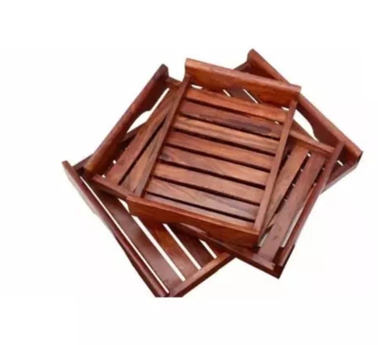 Premium Acacia Wood Serving Tray for Home & Kitchen