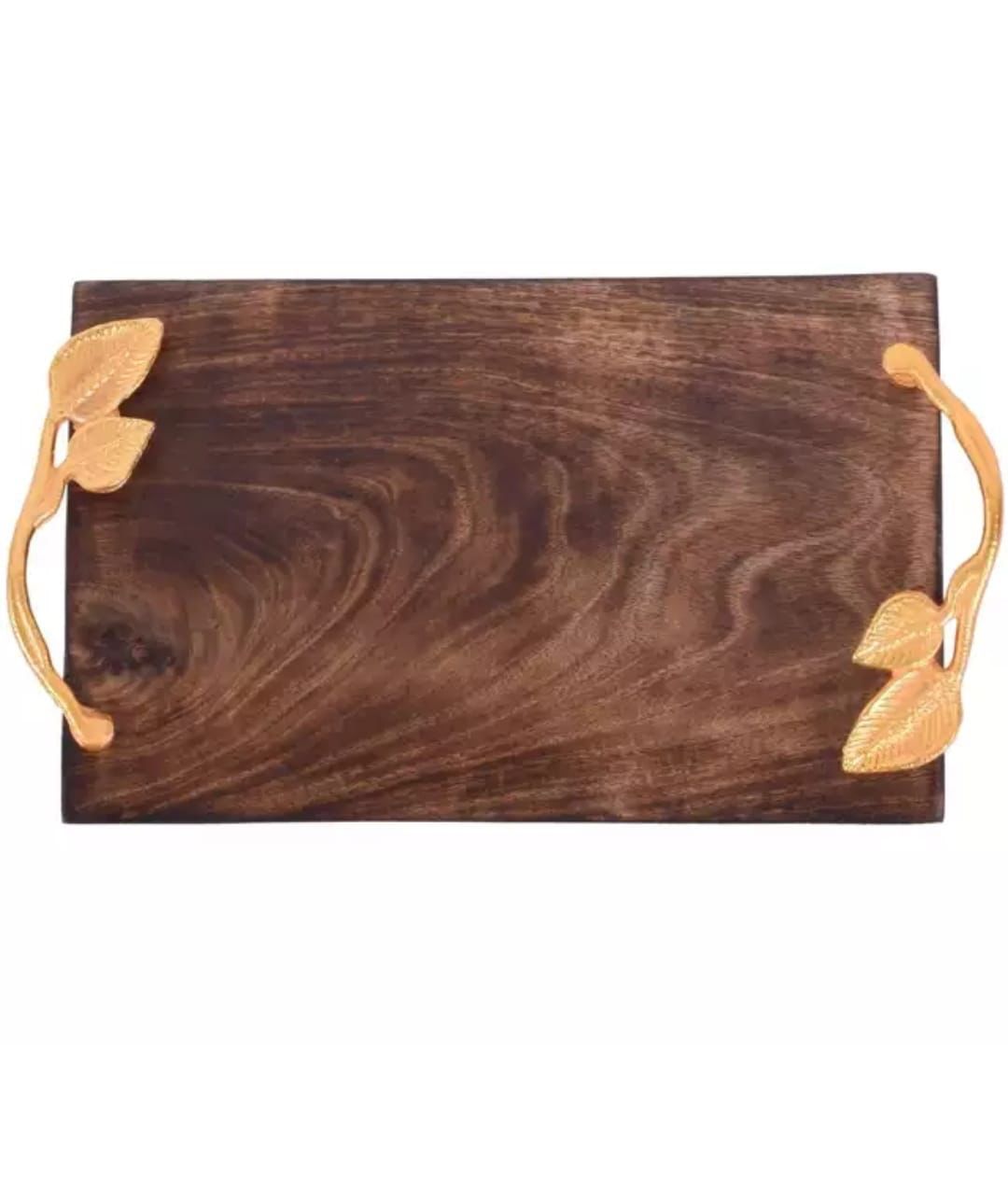 Handcrafted Mango Wood Serving Tray with Handles